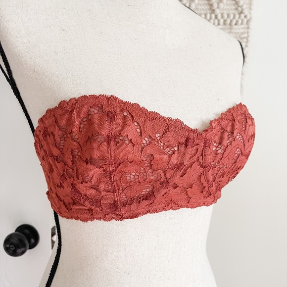 Free People Love Letters Underwire Bra Paprika 34C 34D - Picture 2 of 7